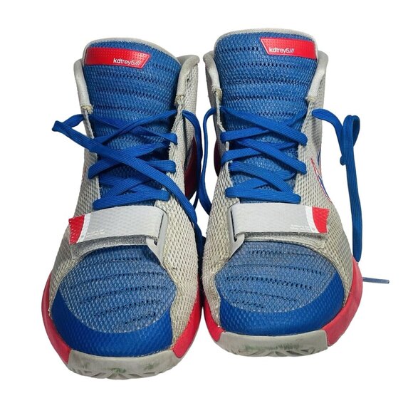 Nike KD Trey 5 III Kevin Durant Shoes Gray Red Blue 749377-046 Men’s Hi-Top - Picture 13 of 13